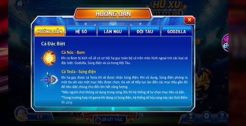 Hệ thống cá trong game 